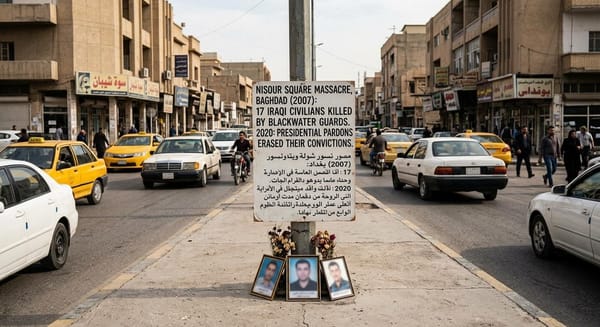 Blackwater Guards Killed 17 Iraqi Civilians in a Baghdad Traffic Circle in 2007. A Presidential Pardon Erased Their Convictions in 2020.