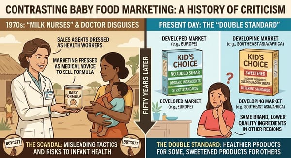 Nestlé's 'Milk Nurses' Dressed Like Doctors to Sell Baby Formula in the 1970s. Fifty Years Later, Its Baby Food Still Has a Double Standard.